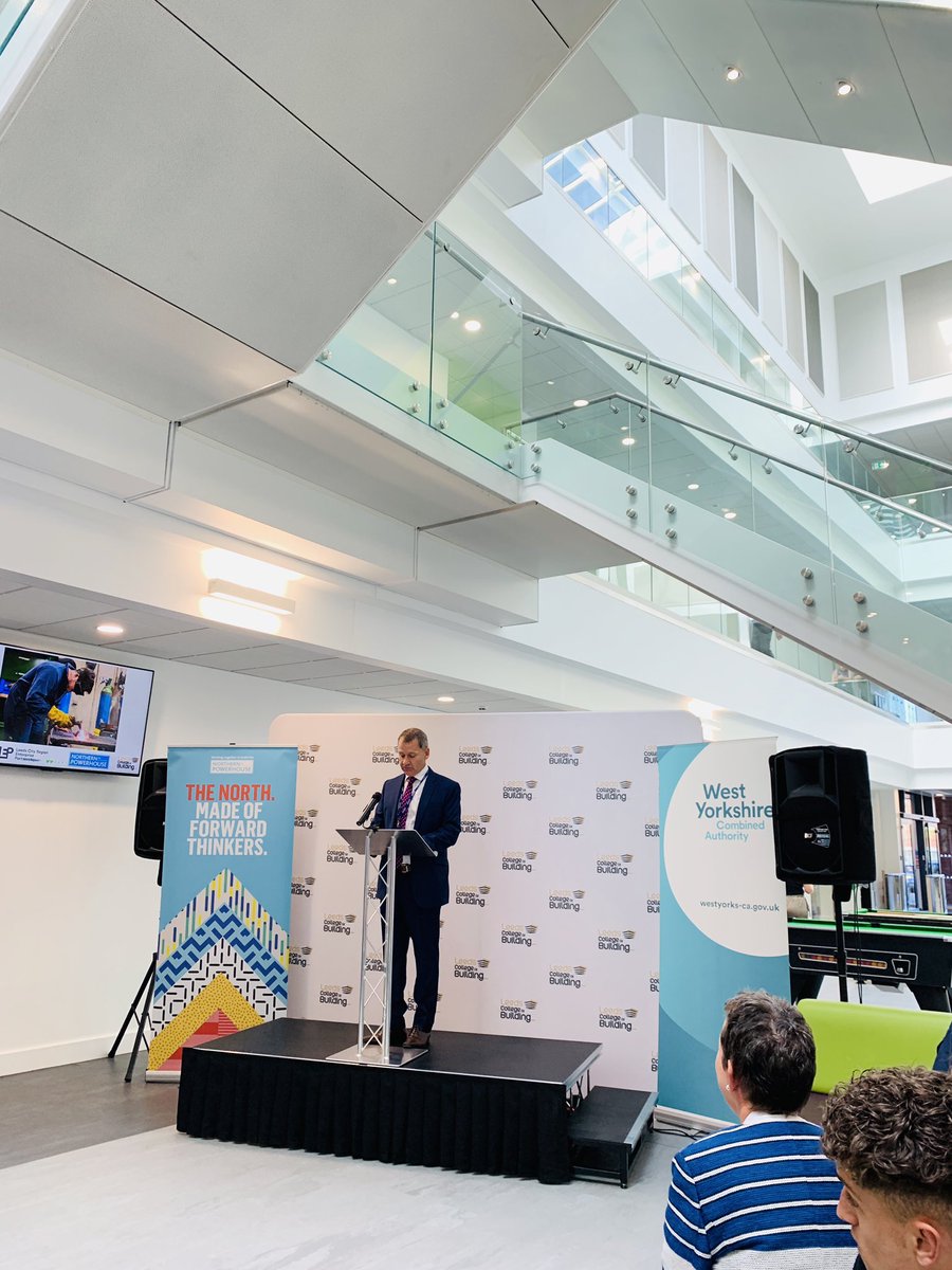 At the packed launch event for the amazing new South Bank #Campus building of @LCB_Building. Great facilities in #Leeds for #construction #training. Well done to all involved. <a href="/WestYorkshireCA/">West Yorkshire Combined Authority</a> @LeedsCityRegion  @ClugstonConst <a href="/fuse_studios/">Fuse Studios Limited</a>