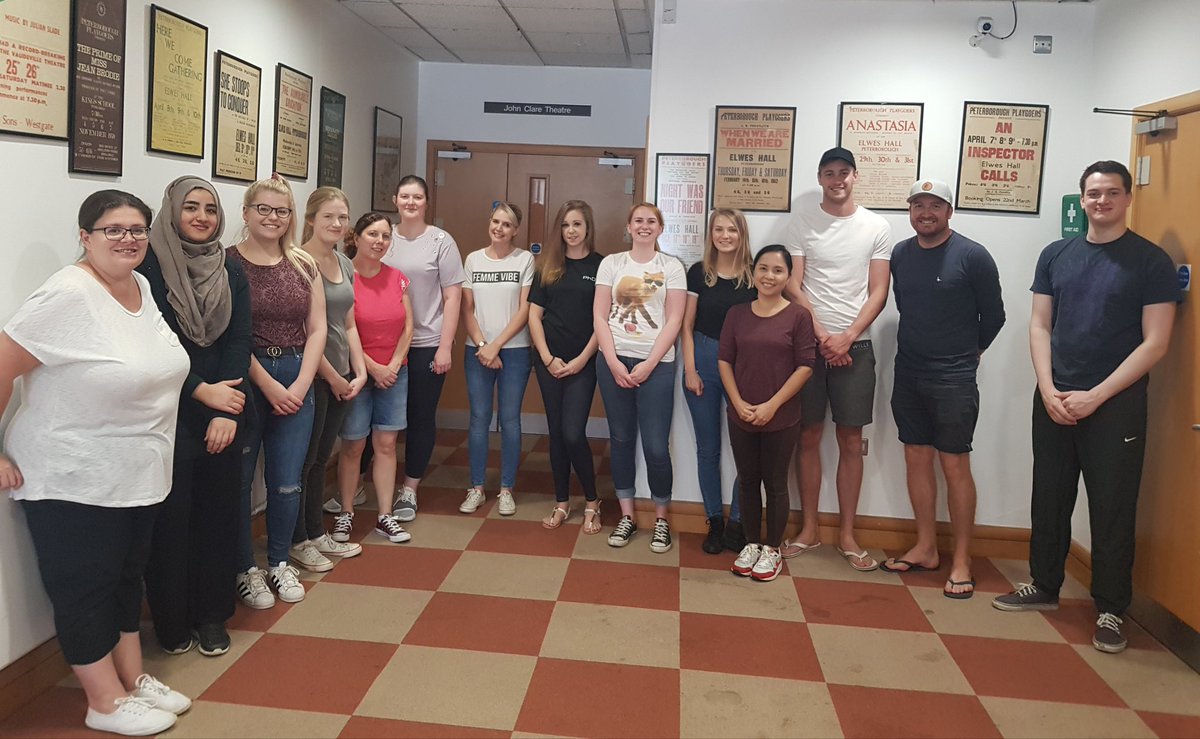 Our first #volunteering team are ready to take on a challenge at @VivacityLibrary! #volunteeringweek #Peterborough