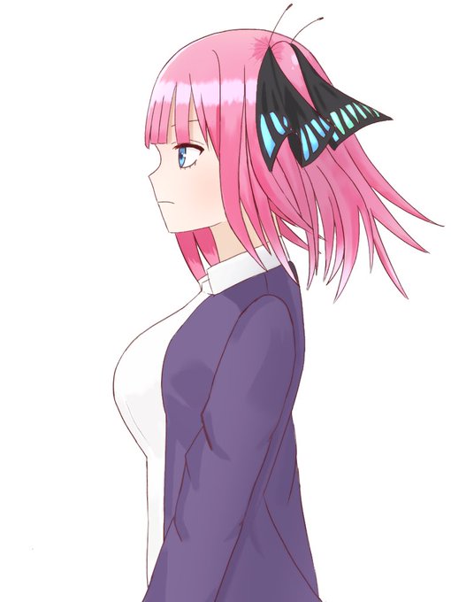 KMIさんがTwitterに投稿した中野二乃(五等分の花嫁)のイラスト。