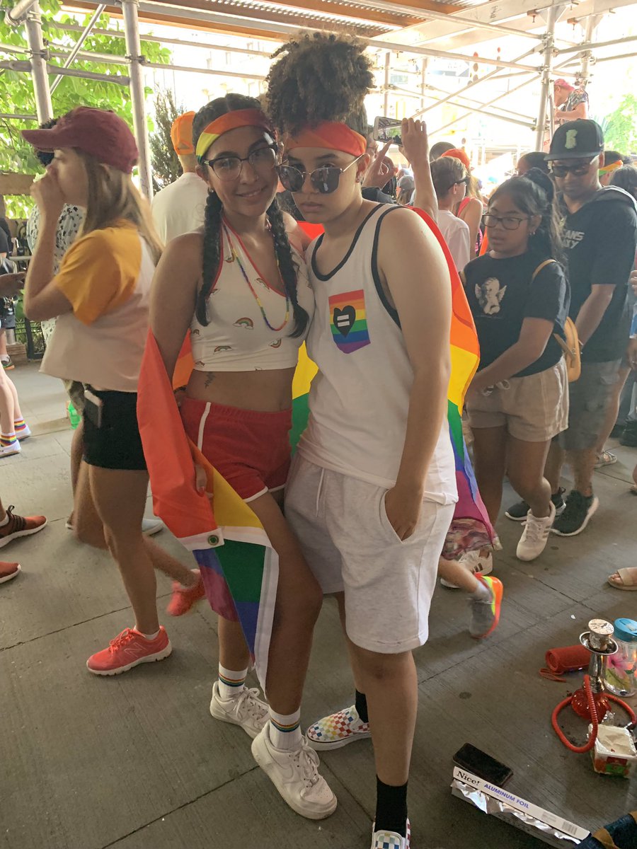 Cbon__'s tweet photo. She makes my little gay heart so happy and complete π₯Ίπ #PrideNYC #Pride2k19 https://t.co/inmFh2wC3T