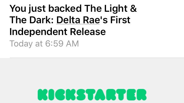 eileenxetcetera's tweet photo. Everybody should go be cool like me and help fund @DeltaRae‘s next albums at https://t.co/nOjKbHSozJ.😎 https://t.co/Xxq4FpIZqD
