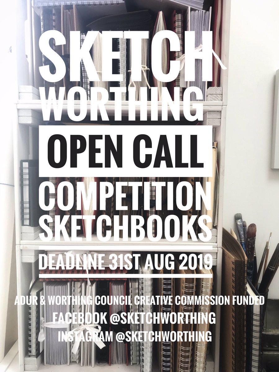 nb71arty's tweet photo. Open Call for sketchbooks #Worthing finishing with an exhibition @ColonnadeHse @adurandworthing Creative Commissions funded #artcompetition #community #seawhites @Seawhites https://t.co/jUthZC3hV7