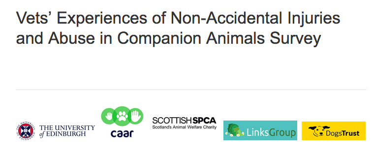 EdinVetsSurvey's tweet photo. Vets and friends of vets - we we need your help! Fill in and share our vital survey exploring the importance of vets' experiences of non-accidental injury and #animalabuse in companion animals. @ScottishSPCA @TheLinksGroup @DogsTrust @ChildAnimals @ https://t.co/vd5PwYpS0B https://t.co/ghCxCJlisw