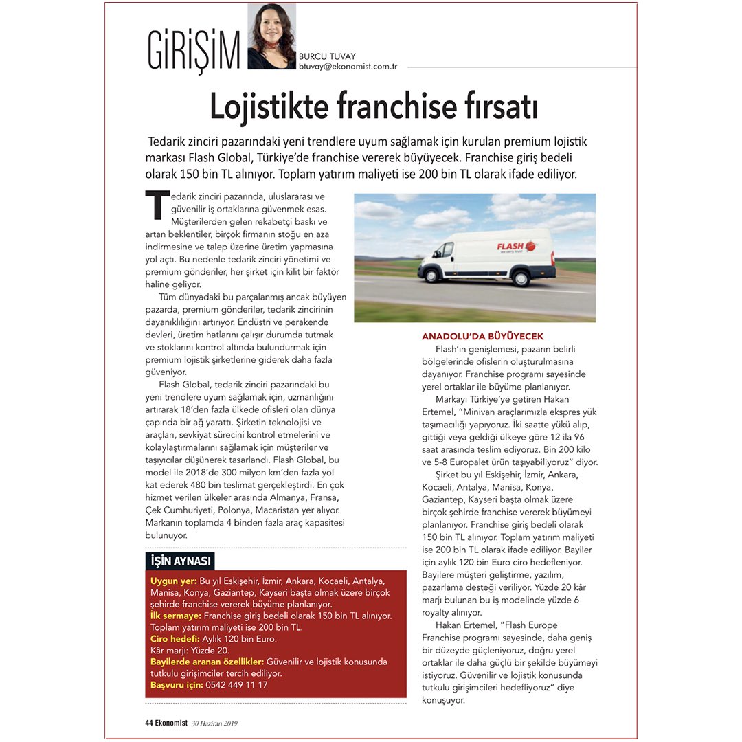 franchisecmpny's tweet photo. Premium lojistikte Avrupa lideri Flash Europe Franchise veriyor. @EkonomistDergi
#franchise #franchising #bayilik #lojistik #yatirim #flashglobal #flasheurope #logistics https://t.co/gIqvT1aE7H