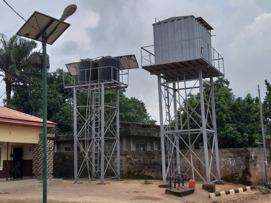 TrackaNG's tweet photo. We tracked the N10m allocated for the construction of solar-powered borehole with overhead tank and reticulation at Umudioka civic centre, Dunukofia, North LGA Anambra central senatorial district.
Status: Completed
#GetInvolved
#2018ConstituencyProjects https://t.co/9eNcPjZFHr