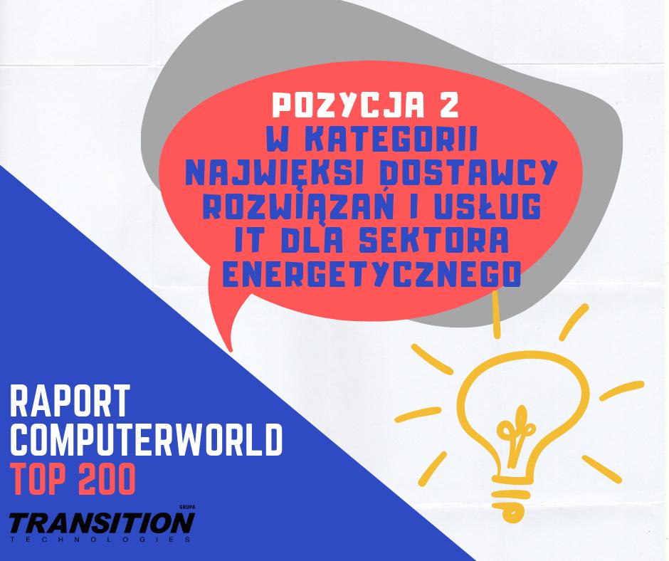 tt_high_tech's tweet photo. W zeszłym tygodniu ukazał się Raport @ComputerworldPL #Top200 za 2018 rok. Jesteśmy zadowoleni z wyników! #raportComputerworld #ComputerworldTop200 #IT #energetyka #TransitionTechnologies https://t.co/uEoPFvW3vg