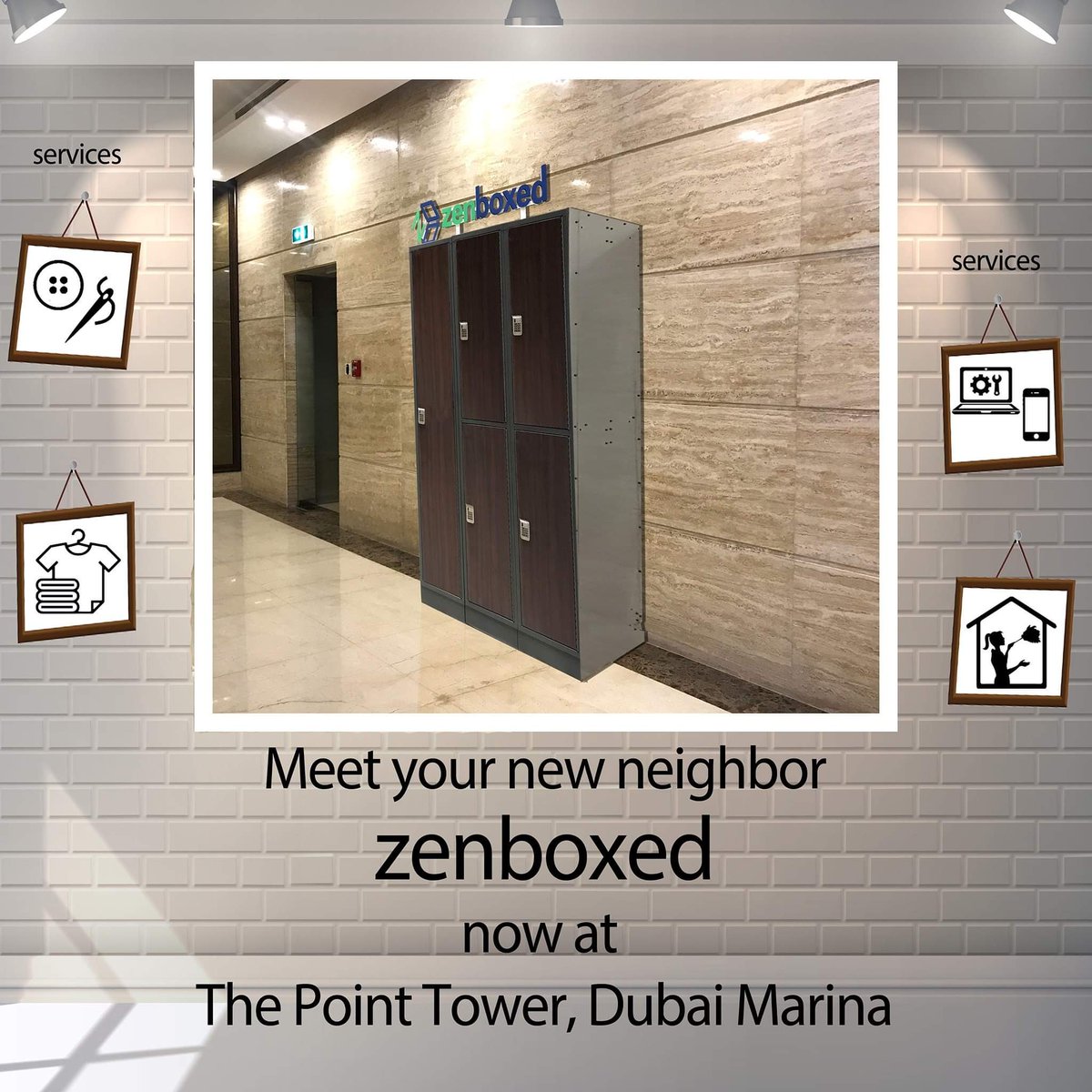zenboxed's tweet photo. We will make your world spotless!

Zenboxed now available in The Point Tower, Marina, Dubai.

Do Less. Zen More.

#thepointtower #dubaimarina #dubai #uae #errands https://t.co/8zaricT4Kv