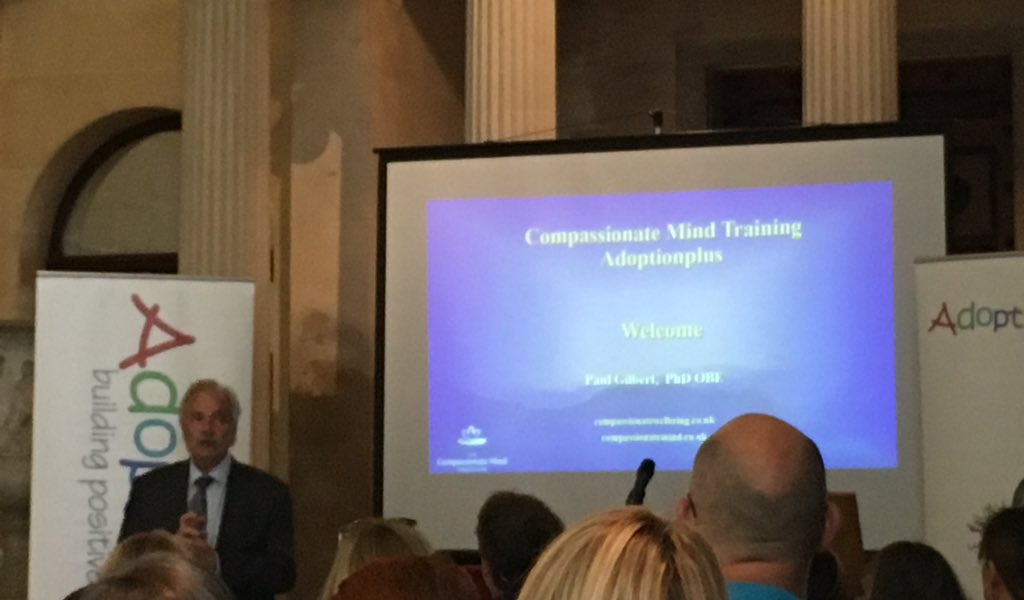How do we ensure people have enough compassion capacity and develop a compassionate self? <a href="/ProfPaulGilbert/">Paul Gilbert OBE</a> speaks at <a href="/Adoptionplus/">Adoptionplus</a> #CFTJuly19, sponsored by <a href="/barnardos/">Barnardo’s</a>
