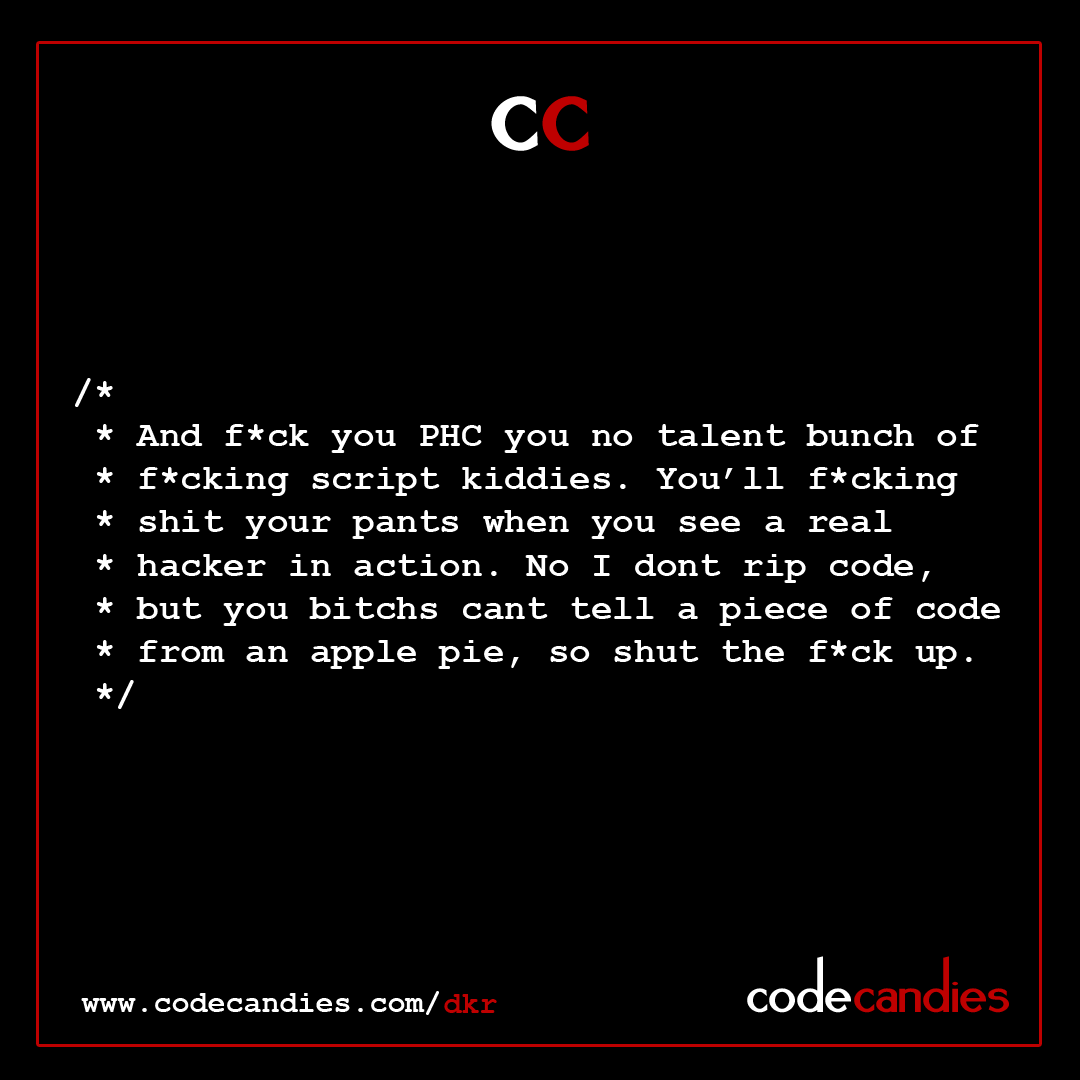 codecandies's tweet photo. Real hacker in action
https://t.co/A2oCuDM8a9

#c #exploit #scriptkiddie

#codecandies #webdevlife #sourcecode #coder #developer #coderlife #coding https://t.co/ow2pAylxNQ