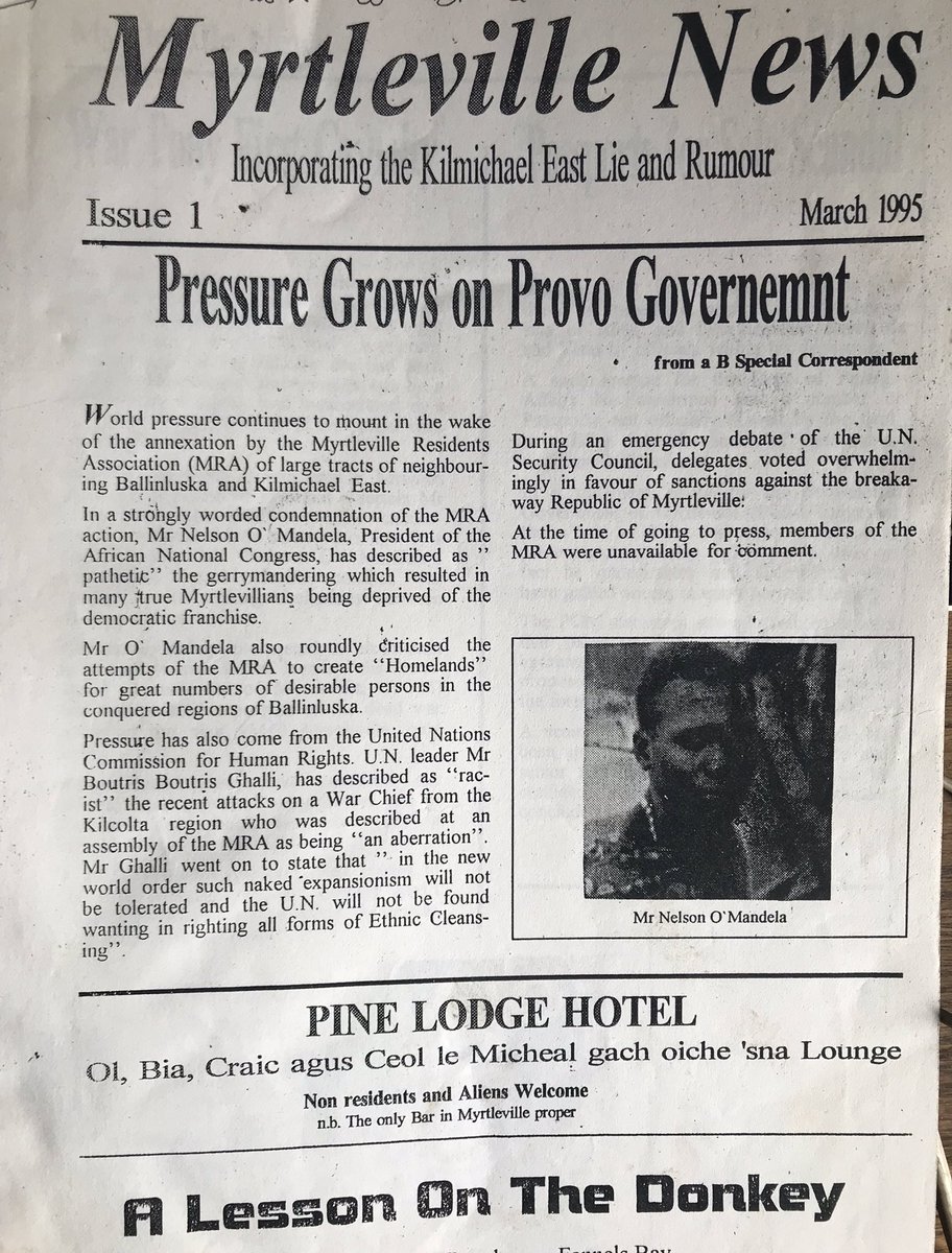 jeremydepots's tweet photo. Before the internet there was ‘The Myrtleville News - Incorporating The Kilmichael East Lie &amp; Rumour’. https://t.co/tIdDe7nl4w