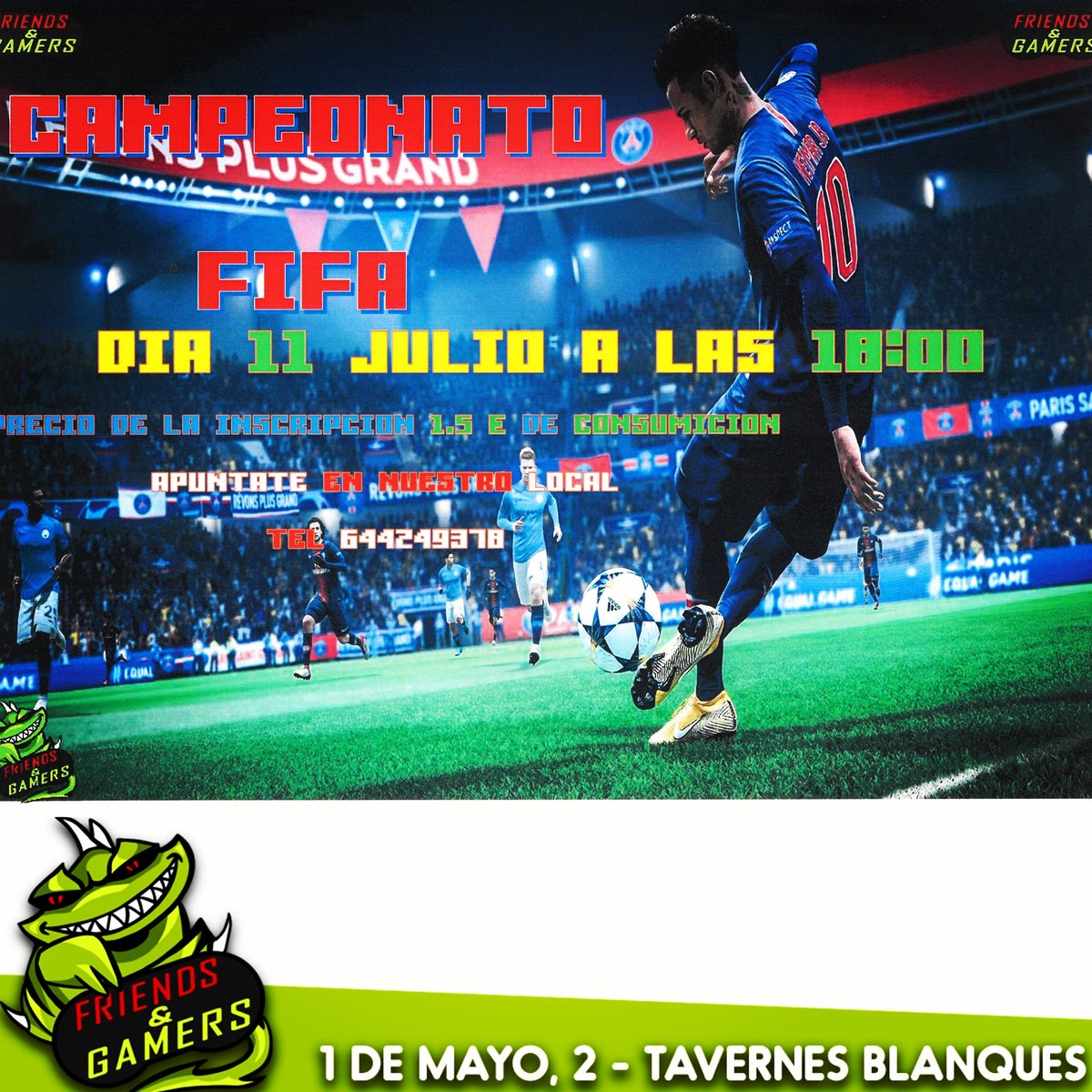 Te gusta el FIFA? 
Se nuestro campeón