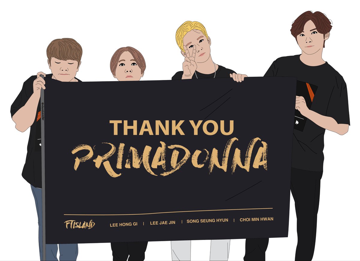 visuaLeader's tweet photo. FT with Thank You Primadonna huge pentastick fanart 💕

#FTISLAND #FT아일랜드 #FTISLANDfanart #이홍기 #이재진 #송승현 #최민환 #fanart #FT12LAND4EVER https://t.co/bVt0QJBqUr