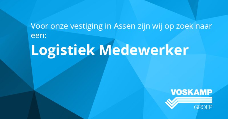 Voor het optimaliseren en in stand houden van de dagelijkse gang van zaken in het magazijn zijn wij op zoek naar een Logistiek Medewerker!

Check de vacature op: bit.ly/2Xk2LxM 

#vacature #assen