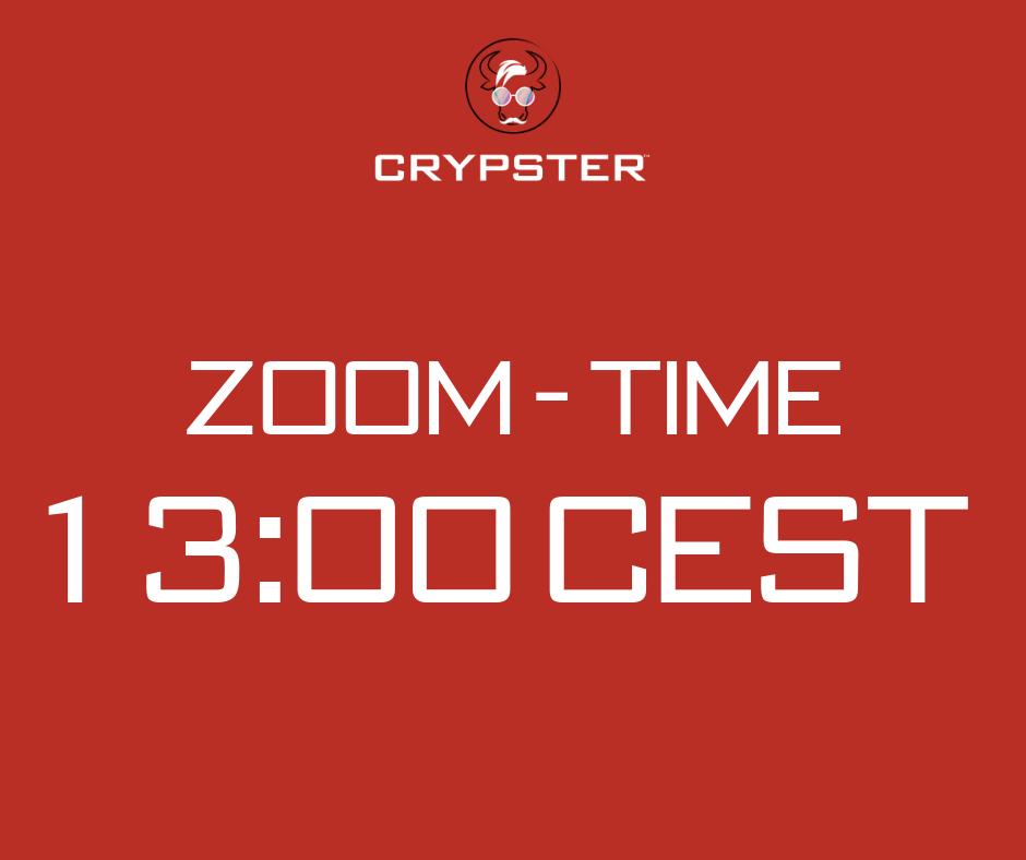 Crypster is inviting you to a scheduled Zoom meeting.
Join our Crypster Ambassadors and learn more about Bitcoin, Crypster and earning more weekly.

Jul 2, 2019 13:00 PM CEST

Join Zoom Meeting
zoom.us/j/3655096586