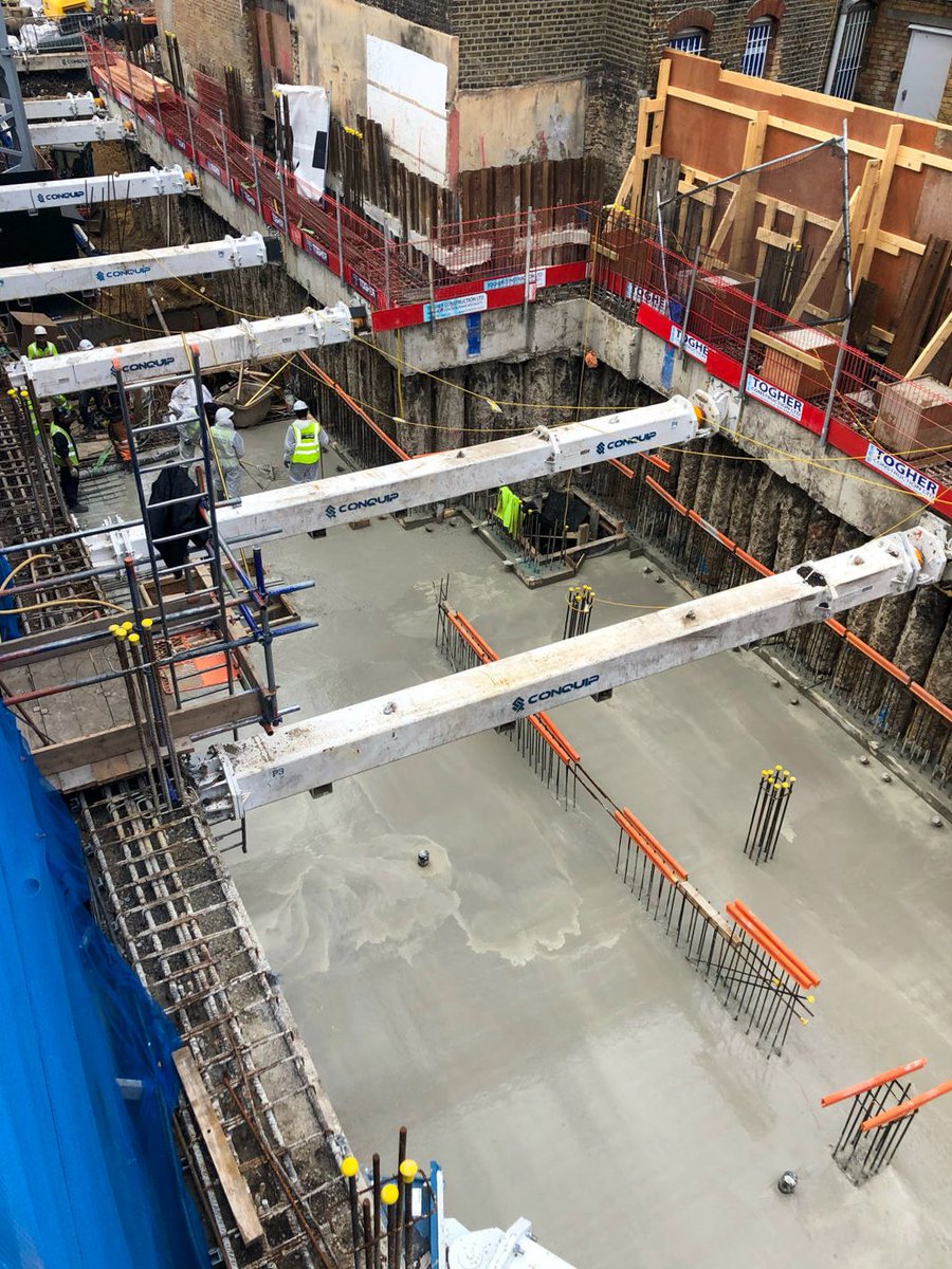 SPITALFIELDS WORKS, LONDON
 
The basement slab has now been laid on our urban regeneration project which will bring 23 homes, creative workspace and retail &amp; leisure experiences to Toynbee Street/Commercial Street.
 
Images courtesy of our construction partner @LtdCuro