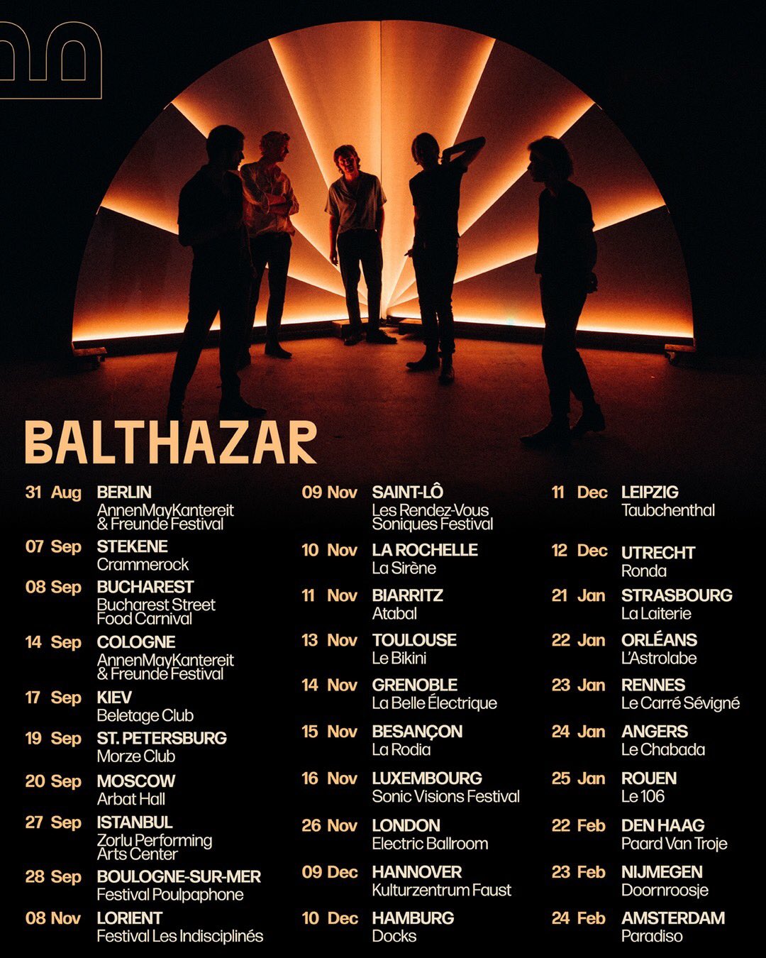 Balthazar On Twitter Extra Dates Added For Our European Tour In Fall Https T Co Stovlvirkl Https T Co M4ktjowov0 Twitter