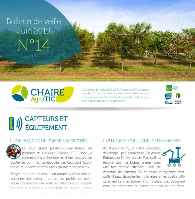 Notre bulletin de veille sur l’#agriculturenumerique des deux derniers mois est publié ! On y découvre notamment une moisson d'articles sur l'#IA en #agriculture ! N'attendez plus pour le découvrir et le partager ! #AgTech #AgriTech agrotic.org/wp-content/upl…