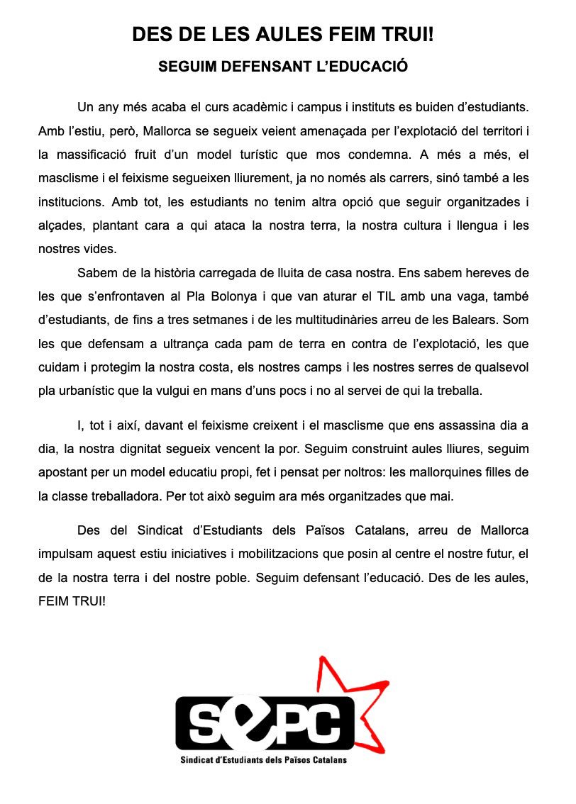 SEPC Manacor tweet media