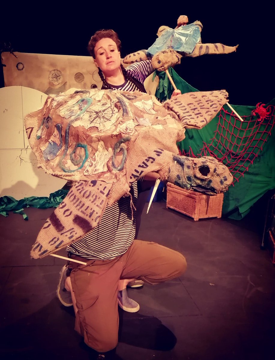 teatrmakeshift's tweet photo. We have just learnt that both shows of 'I am Turtle' at @weypavilion as part of @dorsetseafoodfest have sold out! That's a whole 500 tickets!We can't wait to share our story with you all!  You can also catch us this month as part of @ExeFringe @wonderfieldsfestival @LatitudeFest https://t.co/YHxrQIQRAW