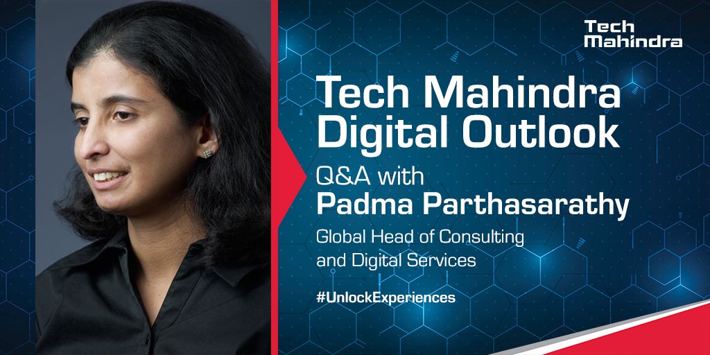 tech_mahindra's tweet photo. Q&amp;A with @padmapa on @tech_mahindra Digital Outlook. #UnlockExperiences - https://t.co/zzKw30JqKO https://t.co/tBJk6JO5SI