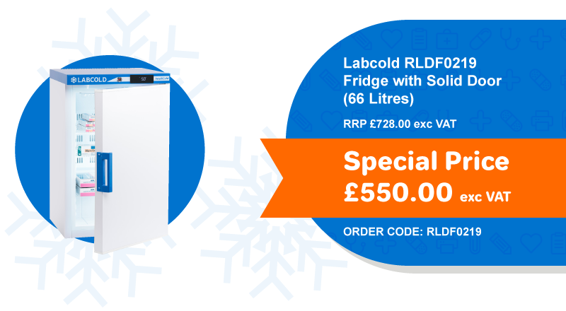 Our latest offer is for the RLDF0219 which is a compact refrigerator, ideal for consulting rooms or wards which can be wall mounted on integral brackets. This fridge is a slimmer model so perfect for surgeries who have limited space.