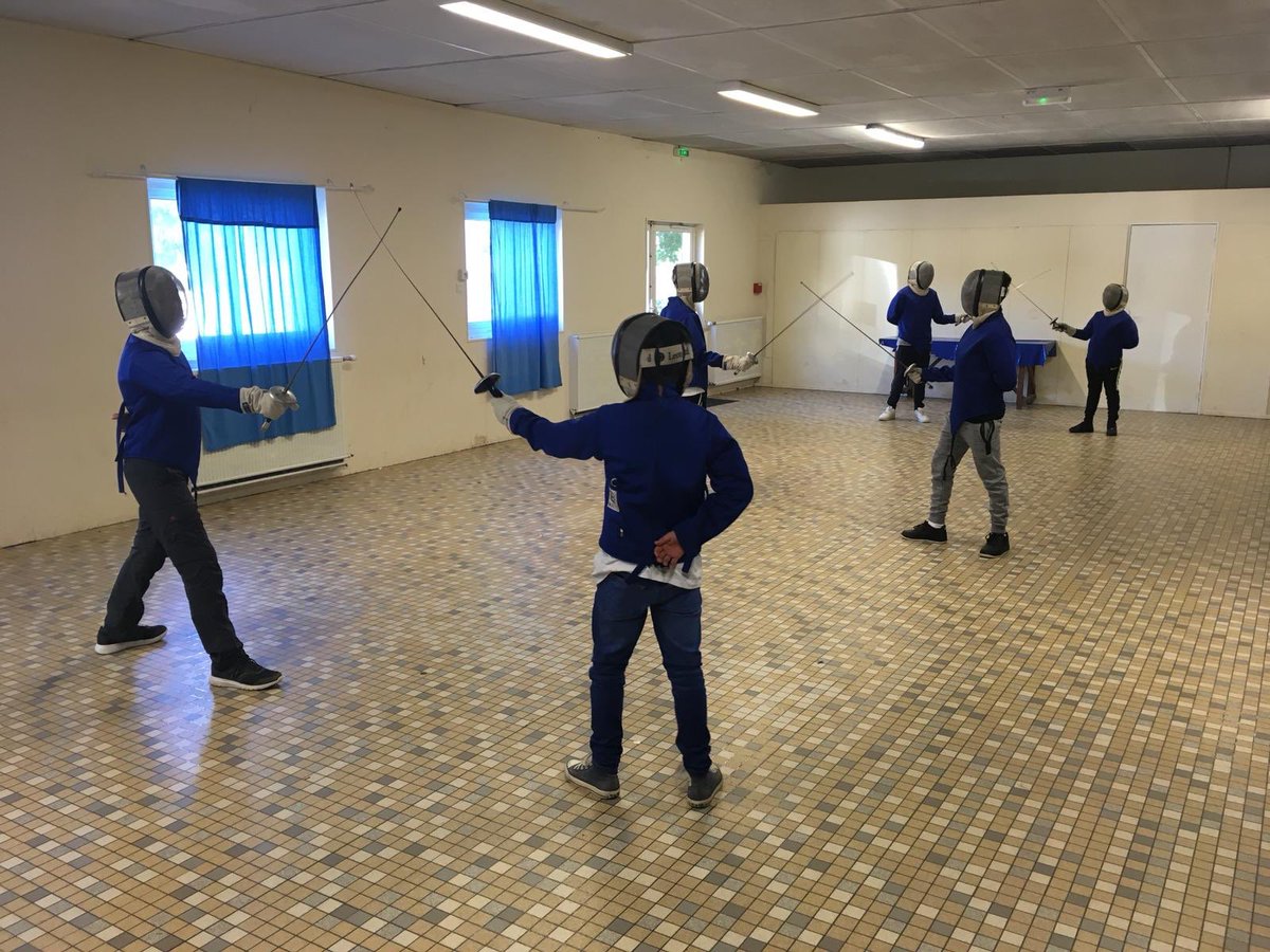 A few photos from the activities this morning #NightLine #RockClimbing #Archery #Fencing #ChâteauBeaumont2019