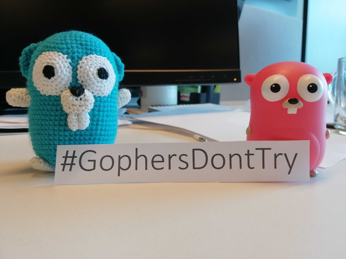 <a href="/davecheney/">Dave Cheney</a> <a href="/goinggodotnet/">William (Bill) Kennedy</a> 
My gophers don't try #GophersDontTry