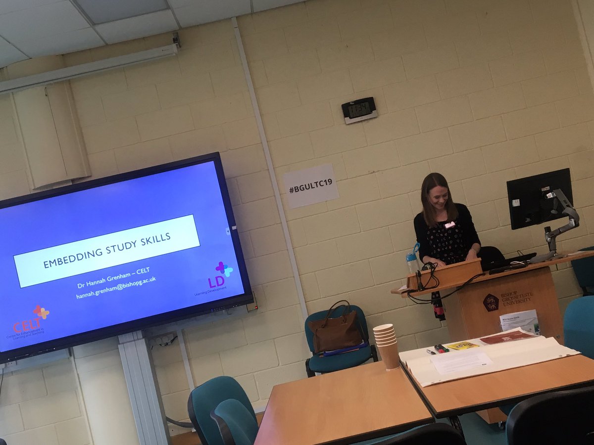 dj_kere's tweet photo. Now on to ‘Embedding study skills’ with Dr Hannah Grenham #BGULTC19 https://t.co/3kxmTPaSLM