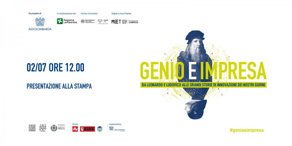 Ricordate che la mostra multimediale “#GenioeImpresa. Da Leonardo e Ludovico alle grandi storie di innovazione dei nostri giorni”, apre al pubblico il 9 luglio
#WeAreGenioeImpresa #assolombarda #ad
 <a href="/Assolombarda/">Assolombarda</a> <a href="/CarloBonomi_/">Carlo Bonomi</a>