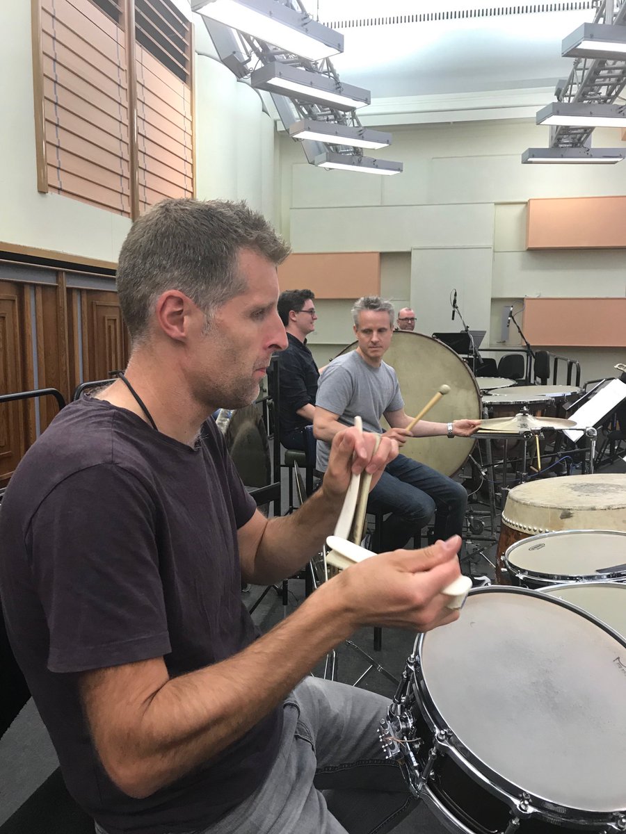 ⁦<a href="/StephenWhibley/">Stephen Whibley</a>⁩ doing a bit of “rib-tickling” for our video games music ⁦<a href="/BBCRadio3/">BBC Radio 3</a>⁩ ⁦<a href="/BBCCO/">BBC Concert Orchestra</a>⁩ with ⁦<a href="/eimearnoone/">Eimear Noone</a>⁩ The bones feature in “Malach, Angel Messenger” from #WorldofWarcraft.  Plenty of taiko action in other cues.
