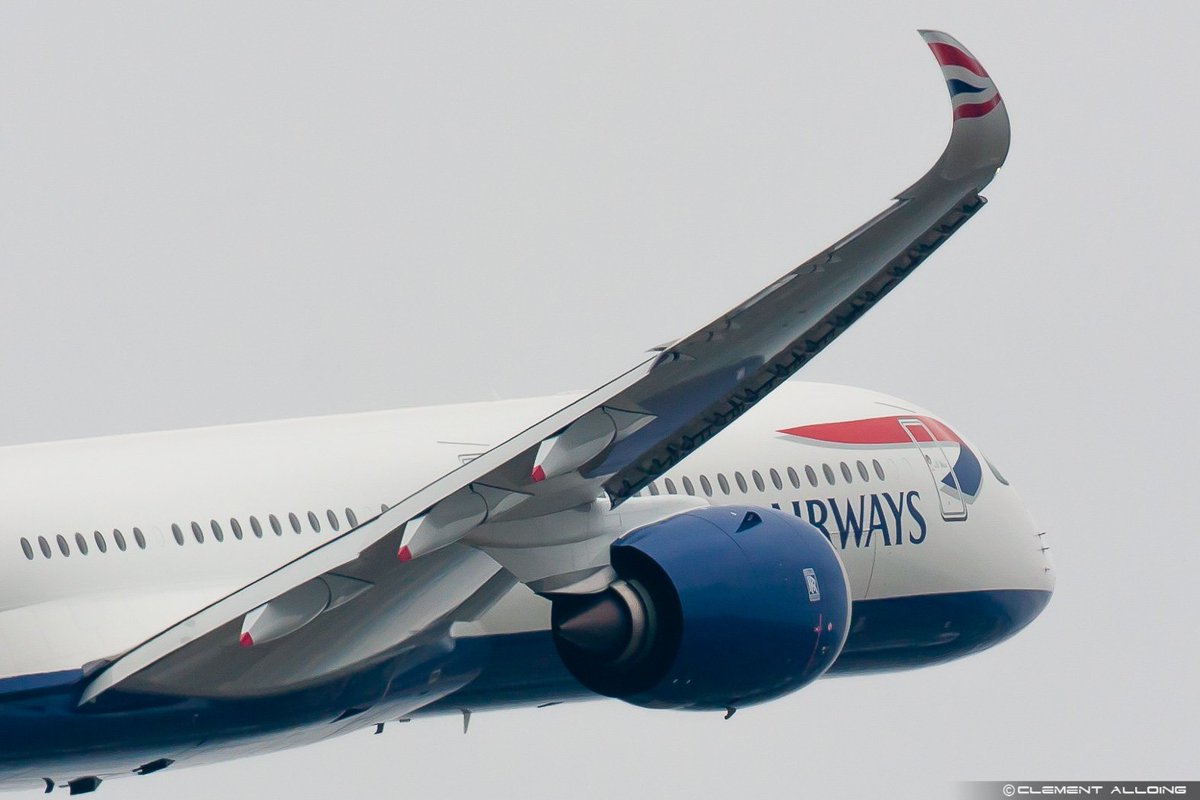CAlloing's tweet photo. The first #Airbus #A350 #A35K for @British_Airways is now in the sky !! Follow #AIB01FH on @flightradar24 @airlivenet #GXWBA #avgeeks #avgeek #Toulouse https://t.co/D53l2TmeKL