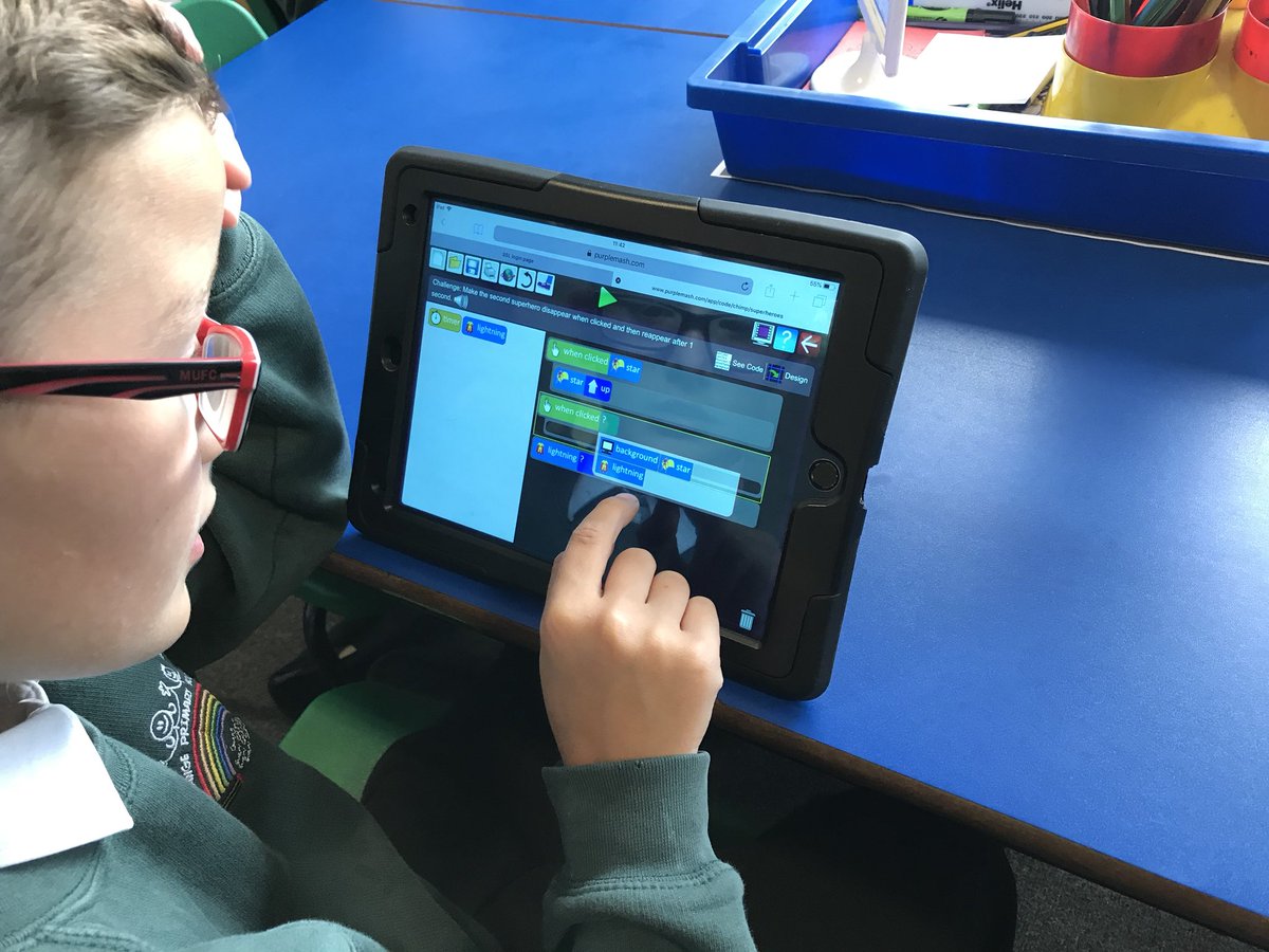 TGPS_NorthLincs's tweet photo. Year 4 are busy coding on @purpleMash and are enjoying making objects move whilst debugging programs. #TGPSYear4 #TGPSICT https://t.co/ived4FOE4p