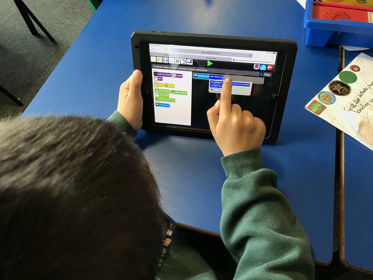 TGPS_NorthLincs's tweet photo. Year 4 are busy coding on @purpleMash and are enjoying making objects move whilst debugging programs. #TGPSYear4 #TGPSICT https://t.co/ived4FOE4p