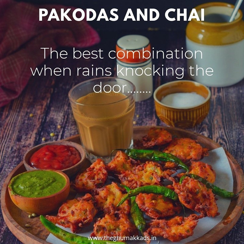 TheGhumakkads_'s tweet photo. FOOD CULTURE OF INDIA
Rains call out for good hot and crispy delicacies.
India eats well when it rains well.
Simplest but best.
#foodcultureofindia #foodtour #foodtrips #chaipakoda #rainyday #hotandcrispy #chai #pakodas #chailovers #pakodatime #rainydayfood #rain #chaipakodaride https://t.co/kytxJVZz5x