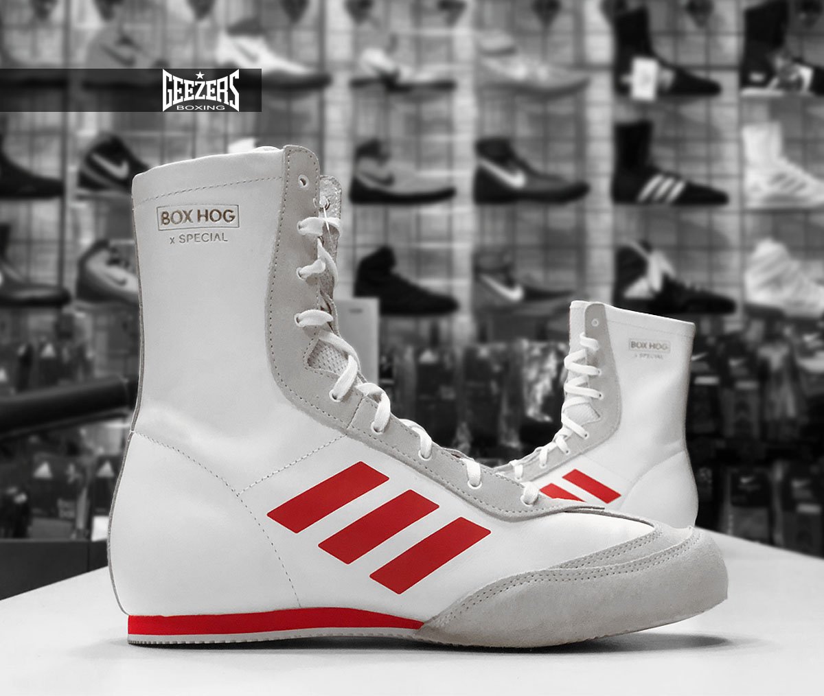 Ingenioso tensión dorado Geezers Boxing on Twitter: "The new leather Box Hog X from adidas 🔥  Available now in White/Red or Black. https://t.co/Dp832PdlzI  https://t.co/akNXsKN6J4" / Twitter