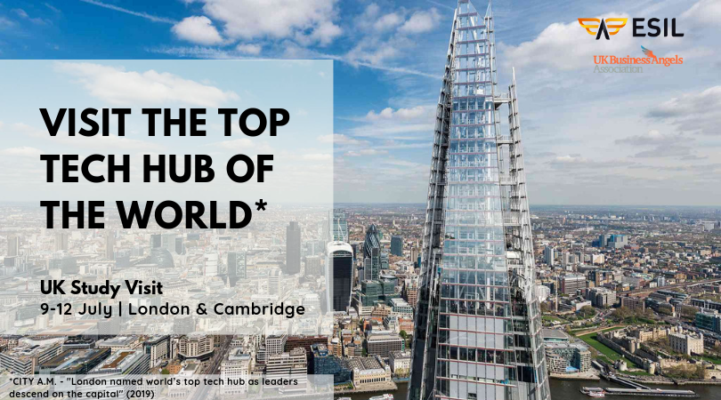 As one of the top 3 global #startup ecosystems, London is the perfect place to learn about the angel landscape.

Join the ESIL UK Study Visit!

Read more👉 bit.ly/2R9jx1j
Register here: bit.ly/2IEwsnP

#businessangels #networking #investors #SVUK2019