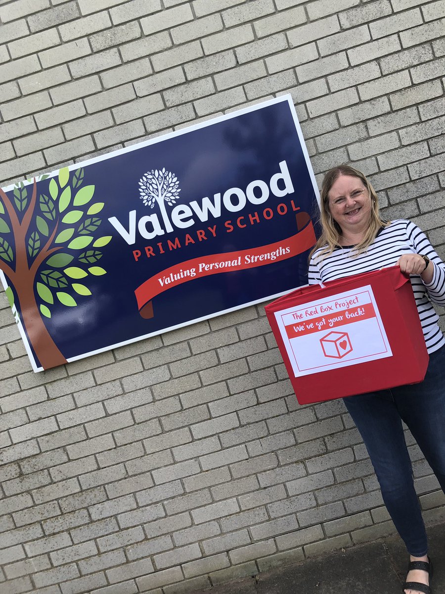 ValewoodPrimary's tweet image. Thanks to Mandy Smith for dropping off our #TheRedBoxProject to ♥️VPS this morning. This will be available for all our girls to access, as necessary. Thank you! 🙂 @RedboxprojectS ♥️