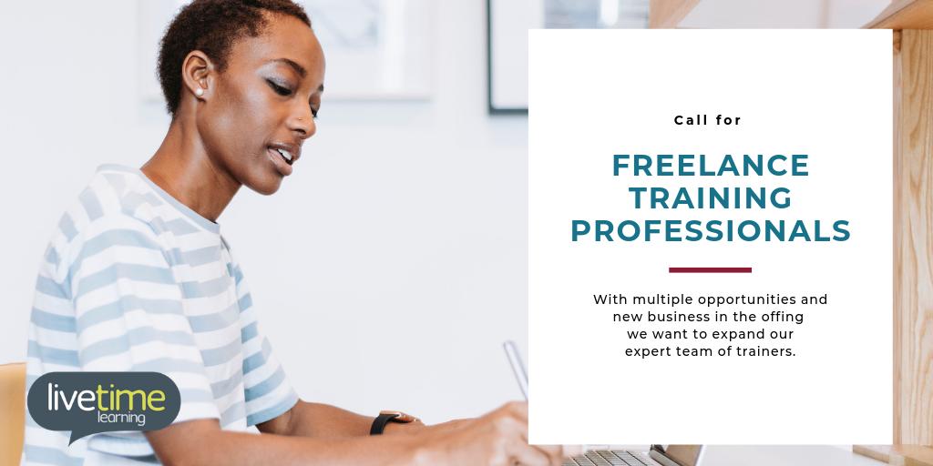 Are you an experienced training specialist who's created face-to face training for major organisations? We’re recruiting freelance professionals &amp; contractors to join Team <a href="/LiveTimeLearn/">LiveTime Learning</a>: ow.ly/mloN50ugfAV  

#freelance #contract #workplacetraining #LandD #staffdevelopment