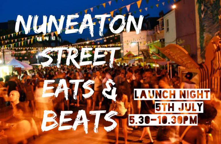 NbbCtowns's tweet photo. Launch night is this FRIDAY!! 🤩 Will you be there?? 👉🏼 Nuneaton Street Eats and Beats, George Eliot Gardens from 5:30pm 💥🍺🍕🌭🥗🧁 https://t.co/4Y85XbYmGD