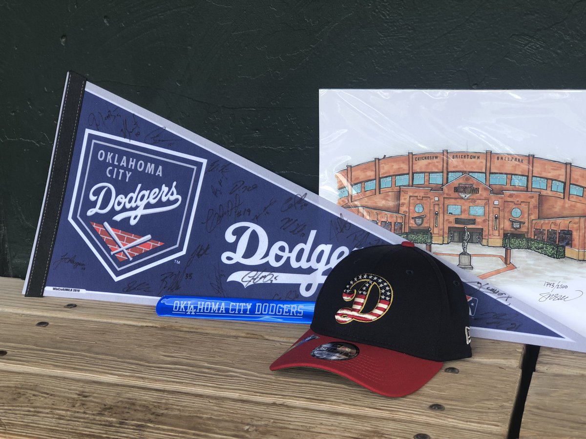 OKC_comets's tweet photo. While the players are away we’ll do a giveaway!

RT for a chance to win:
• 2019 Team Signed OKC Dodgers Pennant
• 2019 Chickasaw Bricktown Ballpark Print
• 2019 OKC Dodgers Stars and Stripes Team Hat
• 2019 OKC Dodgers Slap Band

Winner will be picked tomorrow at 12 PM (CST) https://t.co/8aklC75P3o