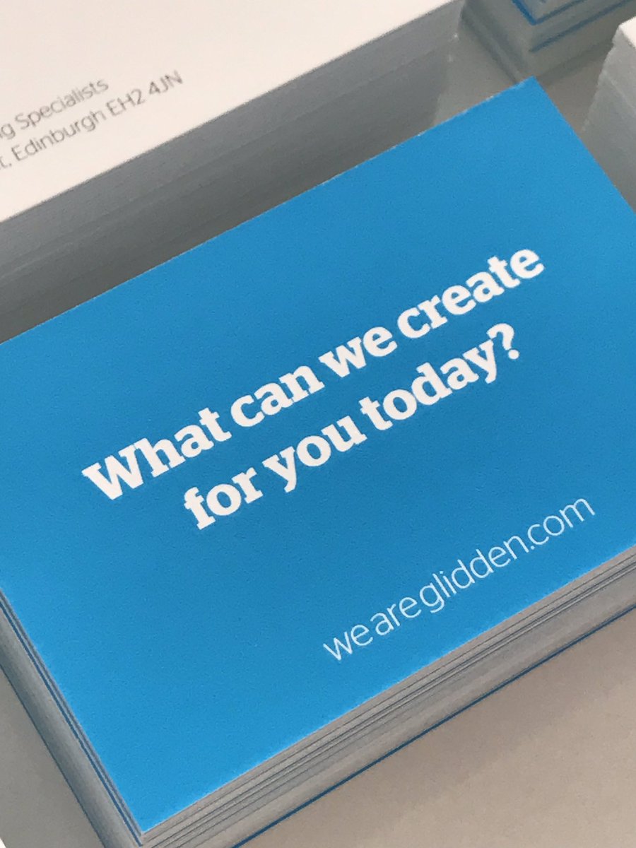 weareglidden's tweet photo. Meet our new business cards, part of our promotion campaign “What can we create for you today?” If your business could do with a brand overhaul, get in touch ASAP!

#graphic #design #branding #marketing #strategy #visualidentity #businesscard #600gsm #whatcanwecreateforyoutoday https://t.co/khc7iN0doN