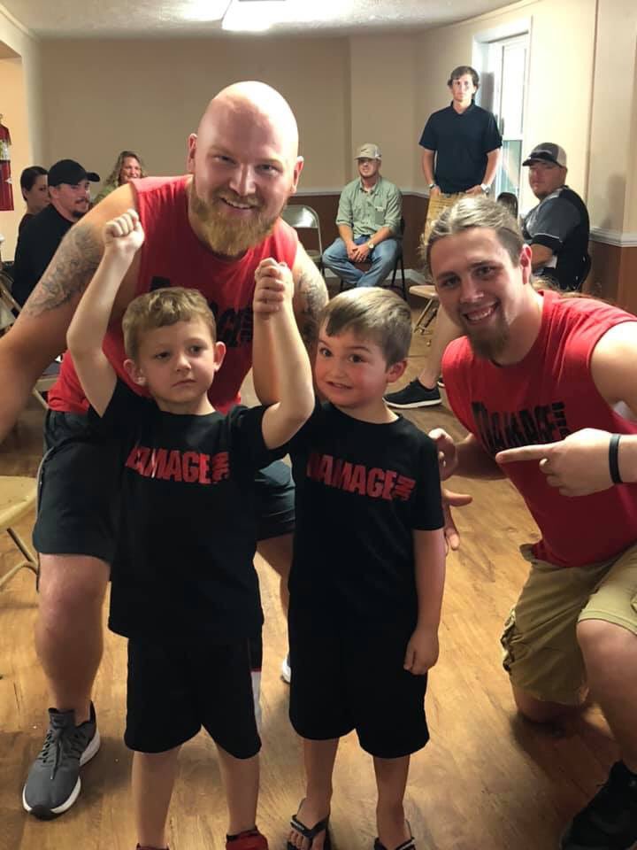 DAMAGEINC87's tweet photo. We love our fans! So when Colby (on the left) wanted us to show up at his Birthday Party, well we couldn’t let him and his cousin, Jackson (on the right) down.
Hope you had a Happy Birthday Colby!
#ourtwobiggestfans #happybirthday #DAMAGEINC @DAMAGEINC87 https://t.co/5McoKRUhkA