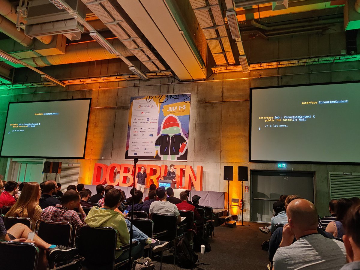 mgrzechocinski's tweet photo. Perfect example of how a technical presentation should look like @droidconBerlin. Introducing Flow, step by step and leaving almost no questions at the end. Well done @sockeqwe and @gabrielittner #DCBERLIN19 https://t.co/GxzoRXDUr9