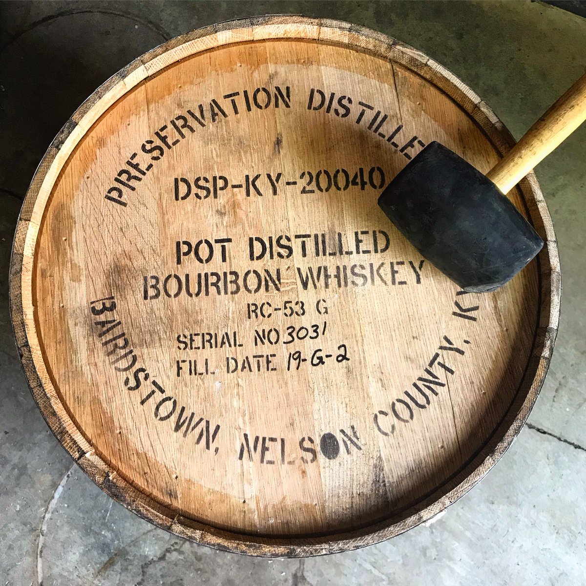 Preservtndistil's tweet photo. Filling up barrel #3031 this morning! 🥃#craftdistillery #servethepreserve #potdistilled #bourbon #whiskey #bourbonwhiskey https://t.co/aVtK8E4cCW