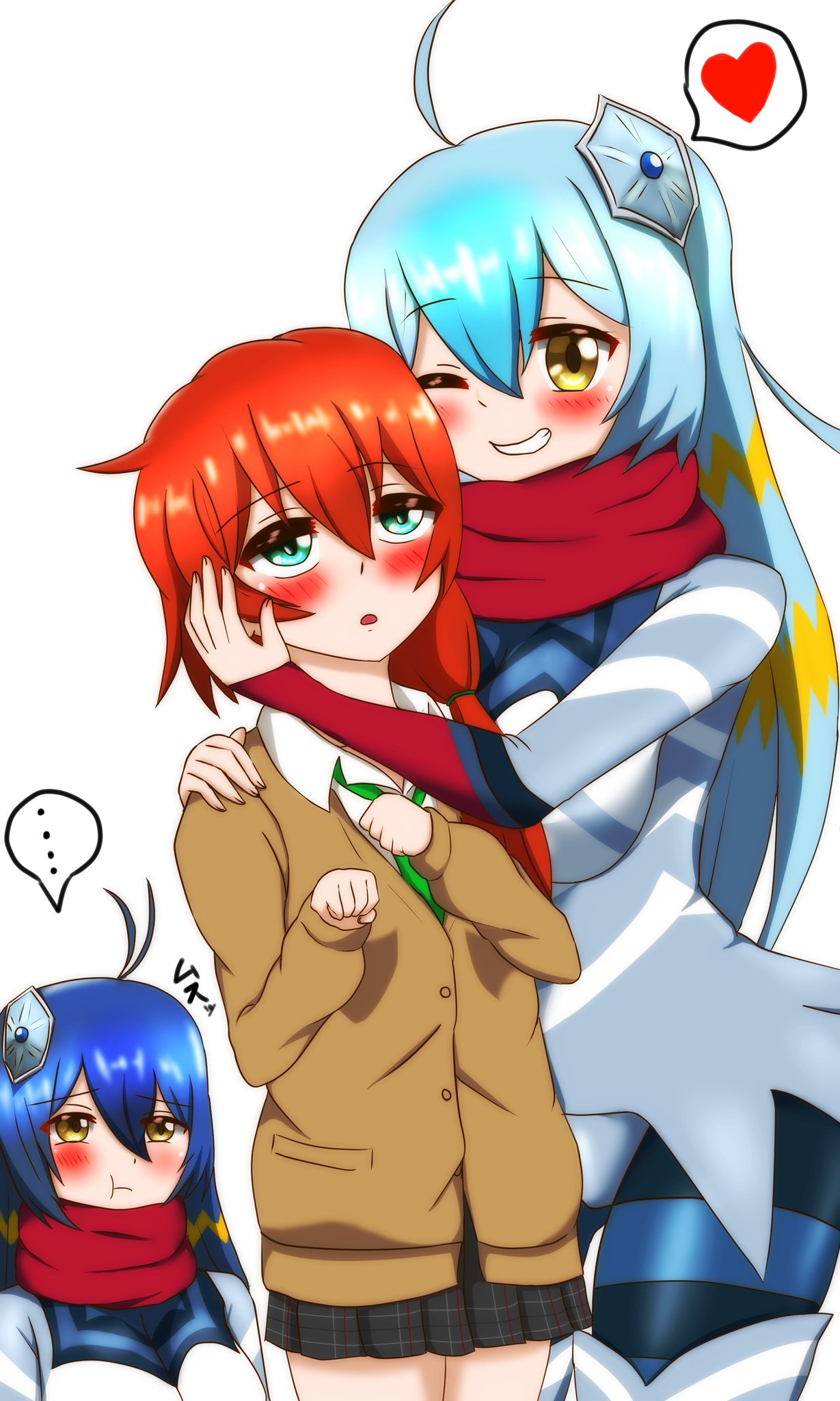 奈月闘夏 イラスト復帰中 できたぜよ ガッツ星人の日に出したかった ガッツ ミコ マコ 本当に遅れて申し訳ない 泣 怪獣娘 ウルトラ怪獣擬人化計画