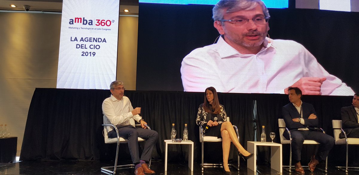wetcom's tweet photo. Gerardo Aguzzi, #CIO en #bancopatagonia tenemos ejemplos concretos en producción de modelo #cloud en #amba360 #Wetcom #beavailablefor @eAMBA https://t.co/MFa26rP7F0