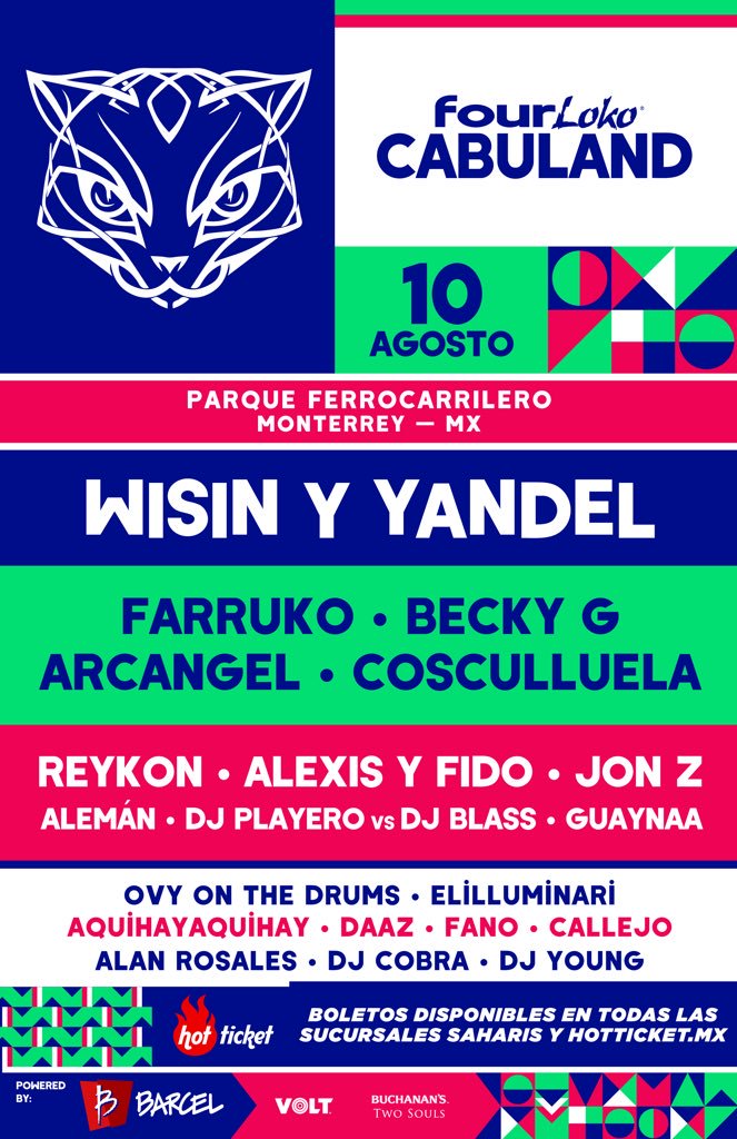 🚨🚨Monterrey!!! 🚨🚨 Nos vemos el 10 de Agosto en @cabulandmx