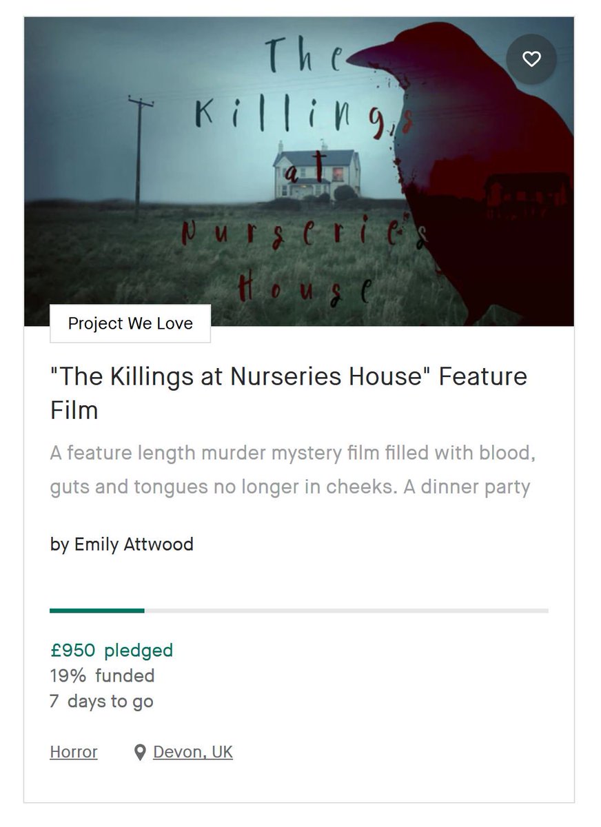 The_Killings_'s tweet photo. Yahooo! @kickstarter loves our project! Just 7 days left raise funds! We still need blood, body parts, some equipment, food + transport. Without you our project and dreams DIE! DIIIE!!! #womeninfilm #kickstarter #femaledirector #oneactress #6parts #IndieFilmmaking #thekillings https://t.co/CR7neTRznQ