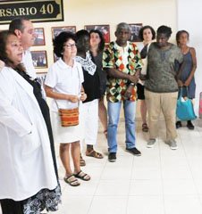 siempreconcuba's tweet photo. Los integrantes de la caravana #PastoresporlaPaz intercambiaron con colectivos laborales de la provincia de Cienfuegos, como  la central termoeléctrica Carlos Manuel de Céspedes y el Hospital  Universitario Doctor Gustavo Aldereguía Lima. #NoAlBloqueo #NoALeyHelmsBurton https://t.co/oChVdNRxwf