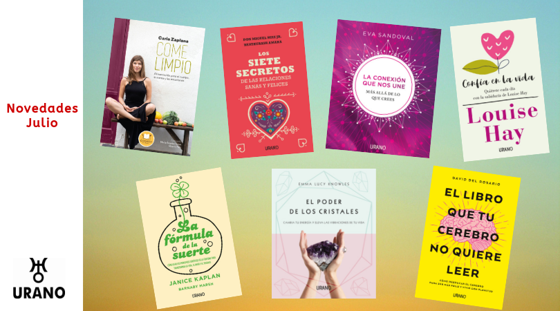 UranoColombia's tweet photo. #NovedadesJulio A partir del 15 de julio llegan las #NovedadesdeUrano a las librerías. 
👉#ComeLimpio, de @CarlaZaplana 
👉#LosSieteSecretosdelasrelaciones
👉#LaConexiónquenosUne
👉#ConfíaEnLaVida
👉#LaFórmulaDeLaSuerte
👉#ElPoderDeLosCristales
👉#ElLibroQueTuCerebroNoQuiereLeer https://t.co/StHS8T6eRu